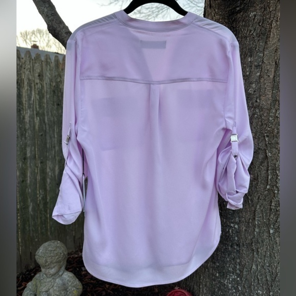 Ivanka Trump Women’s Lilac Top w/ Buttons (Small) (NWT) - Picture 4 of 10
